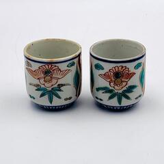 c175 古伊万里 蕎麦猪口 6客 染付 そば猪口 柳紋 c175 古伊万里 蕎麦猪口 6客 染付 そば猪口 柳紋