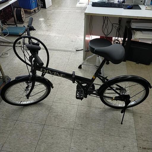 DIVINE 折り畳み自転車 黒 ※2400010421600