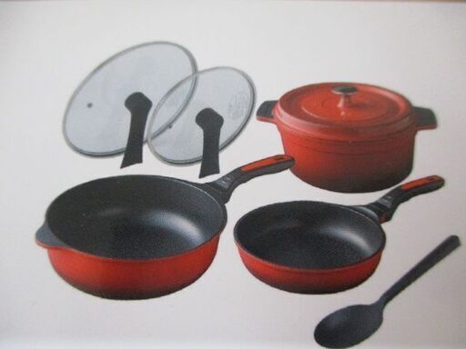 ∀207 調理器具 ベルフィーナ Bellfina Diamond pan Grand Set マルチパ25㎝ ミニフライパン20㎝ 無水調理鍋22㎝ 未使用
