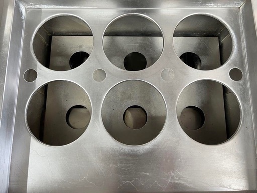 マルゼン 業務用 角槽ゆで麺機 LPガス 6テボタイプ600×600mm