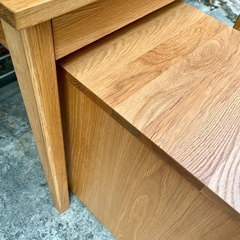 無印良品 MUJI 木製デスク オーク材 引き出し付き 無垢材デスク（引出付）・オーク材 | 無印良品