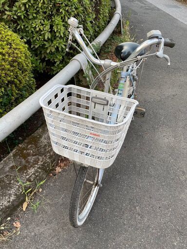 自転車　No.1585　水色　20インチ　内装3段切替　※充電器欠品の為、電動アシスト機能未確認　【リサイクルショップどりーむ鹿大前店】