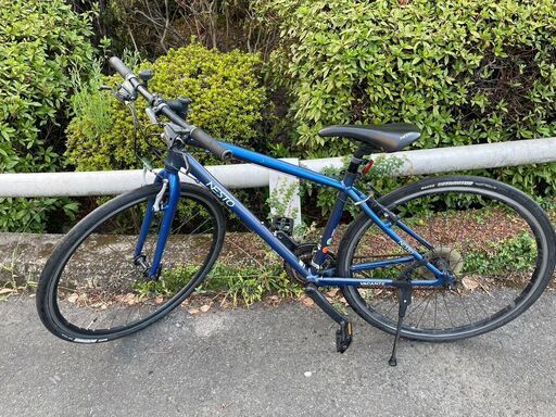 クロスバイク　No.1586　ブルー　28インチ　NESTO　6061　自転車【リサイクルショップどりーむ鹿大前店】