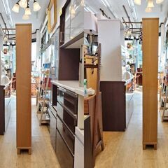 無印良品 MUJI オーク材 薄型ラック 7段 ブックシェルフ ワイド大 本棚 