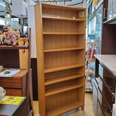 無印良品 MUJI オーク材 薄型ラック 7段 ブックシェルフ ワイド大 本棚 