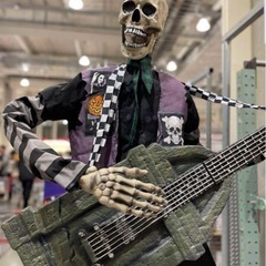 コストコ ハロウィン パンクロッカー Amazon.co.jp: ハロウィンスケルトン パンクロッカー 約185