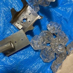 ガラス製薔薇柄デザインの壁掛け照明　骨董品2点限り