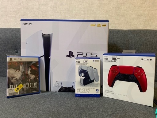 新型ps5売ります 備品付き(取り置き中)