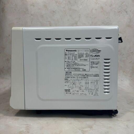 A5886 配送可能‼ Panasonic 2017年製 オーブンレンジ NE-MS15E4-KW