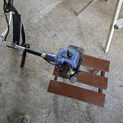 （YRさんとお話し中）日立草刈り機