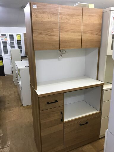 【FU915】★システムキッチンボード  ナチュラル  コンパクト おしゃれ キッチン家具 収納家具 クリーニング済 堺市 深井 【ジャングルジャングル深井店】