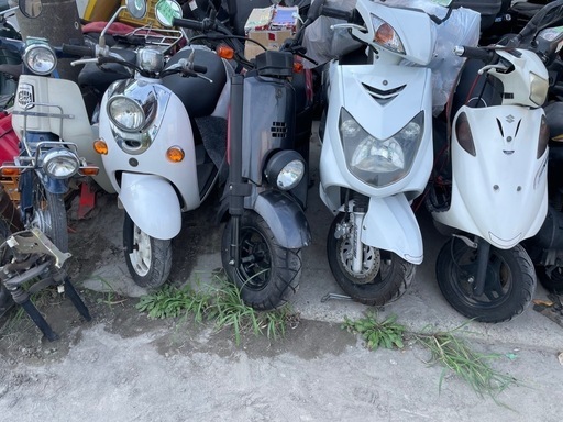 8/12新入荷⭐️在庫多数‼️簡易点検済み⭐️バッテリー新品‼️原付　スクーター　50cc バイク