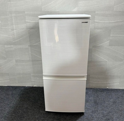 SHARP  2ドア冷蔵庫 137L 2019年製 　SJ-D14E-W
