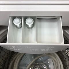 洗濯機　ヤマダ　YWMTV80G1　2019年製　ホワイト/ゴールド