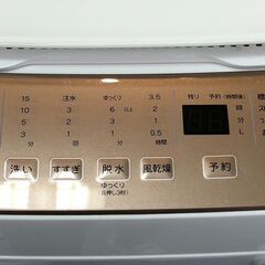 洗濯機　ヤマダ　YWMTV80G1　2019年製　ホワイト/ゴールド