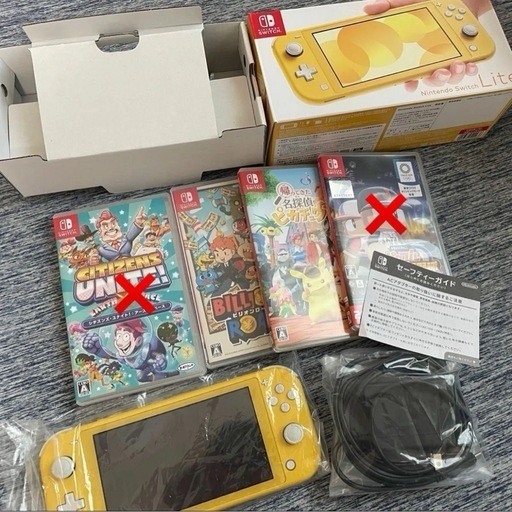 商談中 任天堂SwitchLITE 完備品  ソフト2本つき