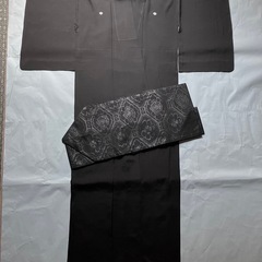 ③夏用喪服　絽の着物