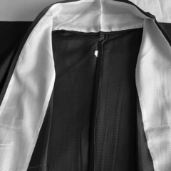 ③夏用喪服　絽の着物