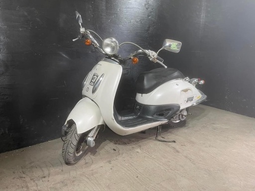 ★支払総額5.0万円★走行テスト済み！始動動画あり♪ ホンダ ジョーカー50 AF42 人気の原付アメリカン♪2スト！オイル交換必要なし！珍しい白！ちょっとした足に♪