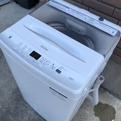 Haier ハイアール JW-U45EA 4.5kg 全自動洗濯機 2022年製 動作確認済み 48222-1-010