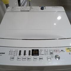配送可【ハイセンス】5.5K洗濯機★2020年製　分解クリーニング済/6ヶ月保証付　管理番号11208
