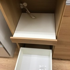 ☆ジモティ割あり☆ 土井インテリア 食器棚 ナチュラルH180.5×W90×D45