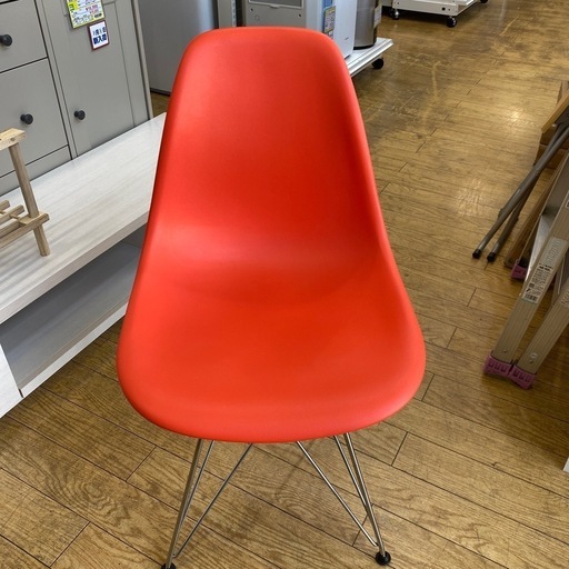 ️ワイヤーベース️HarmanMiller サイドシェルチェア Eames イームズ プラスチック トリバレントクローム脚　ハーマンミラー DSR.47 NO.1260