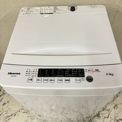  19281  Hisense 一人暮らし洗濯機 2020年製 5.5kg ◆大阪市内・東大阪市他 6,000円以上ご購入で無料配達いたします！◆ ※京都・高槻・枚方方面◆神戸・西宮・尼崎方面◆生駒方面、大阪南部方面　それぞれ条件付き無料配送あり！            