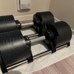【中古】可変式ダンベル(Flexbell/フレックスベル)2個・トレーニングベンチセット