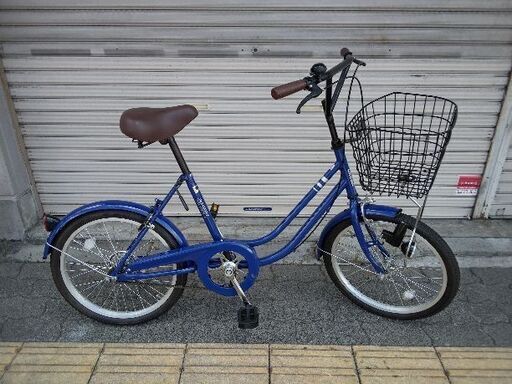 美品☆CREEK[クリーク]20吋 コンパクト自転車 シングル/ブルー