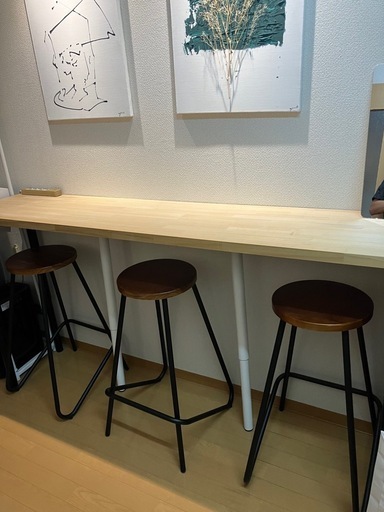 【IKEA？格安】カウンターテーブル\u0026カウンターチェア