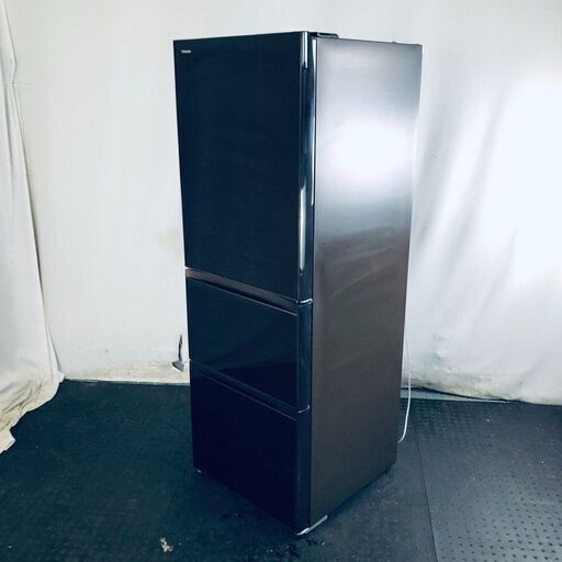 ID:rg219292 【自社配送エリア内限定】東芝 TOSHIBA 冷蔵庫 ファミリー 中古 2017年製 3ドア 363L ブラウン ファン式 右開き GR-H38SXV(ZT)  【リユース品：状態B】【送料無料】【設置費用無料】