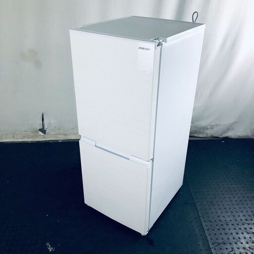 ID:re11010 シャープ SHARP 冷蔵庫 一人暮らし 中古 2021年製 2ドア 152L ホワイト ファン式 両方開き SJ-D15G-W  【リユース品：状態B】【送料無料】【設置費用無料】