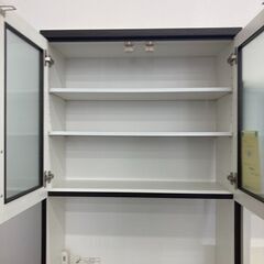 ☆ジモティー割あり☆2枚扉食器棚/クリ-ニング済み/HG-2748