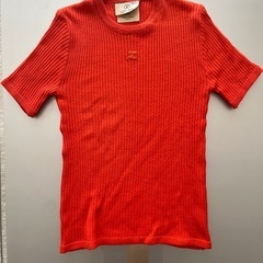 クレージュ　半袖クルーネックニット