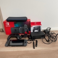 任天堂 新型 Switch 本体 グレー プロコン