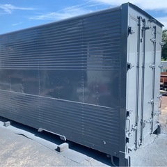 No.872 アルミバン 2t 車 アルミ 箱 バイク 倉庫 トラック コンテナ 米