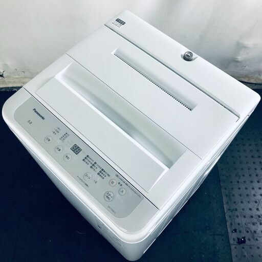 ID:sf00026 パナソニック Panasonic 洗濯機 一人暮らし 中古 2022年製 全自動洗濯機 5.0kg ホワイト 送風 乾燥機能付き NA-F50B15  【リユース品：状態B】【送料無料】【設置費用無料】