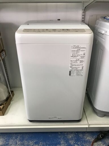 【FU931】★パナソニック  全自動洗濯機 縦型  NA-F6PB1  2023年式  6.0Kg  生活家電 シンプル おしゃれ クリーニング済 堺市 深井 【ジャングルジャングル深井店】