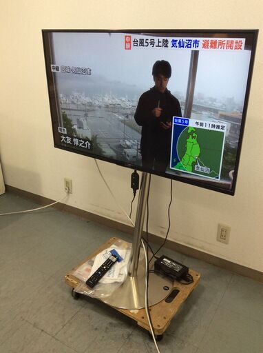 JT9319【SONY/ソニー 43インチ液晶テレビ】2020年製 BLAVIA KJ-43X8500H 家電 映像機器 壁寄せスタンド