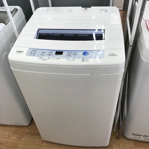 ★ジモティ割あり★ AQUA  洗濯機　AQW－S60E 6.0kg 年式2016 動作確認／クリーニング済み KJ5889