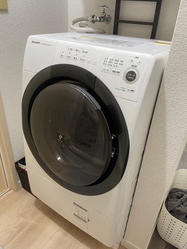 SHARP ドラム式洗濯乾燥機　JUST-SIZE DRUM ES-S7F