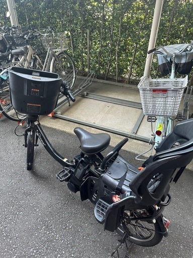 大阪府 子供乗せ 2人 ヤマハ 電動アシスト自転車 チャイルドシート付き