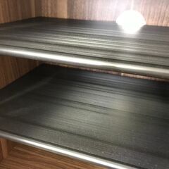 FU935】☆シューズボックス ダークブラウン 鏡付き コンパクト 