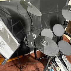 YAMAHA 電子ドラム DTX452K 譜面台 スピーカー キック 防音マット付き