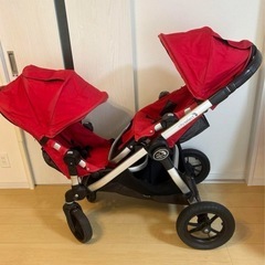 ベビージョガー シティセレクト 赤 2人乗りベビーカー