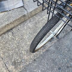 折りたたみ自転車　ＶＯＬＫＳＷＡＧＥＮ　２０インチ　６変速　カゴ　付き　青　配達可能