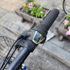 折りたたみ自転車　ＶＯＬＫＳＷＡＧＥＮ　２０インチ　６変速　カゴ　付き　青　配達可能