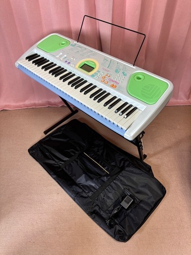 CASIO LK-102 高さ調整式スタンド及びソフトケース付き
