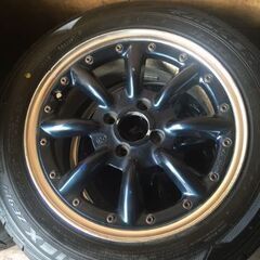 ワタナベホイール１５インチ４穴１００・タイヤ１８５ー６０－１５